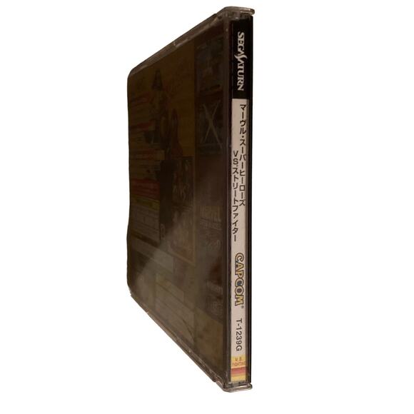 Marvel Super Heroes Vs. Street Fighter (Sega Saturn,1998) from japan - Picture 4 of 9